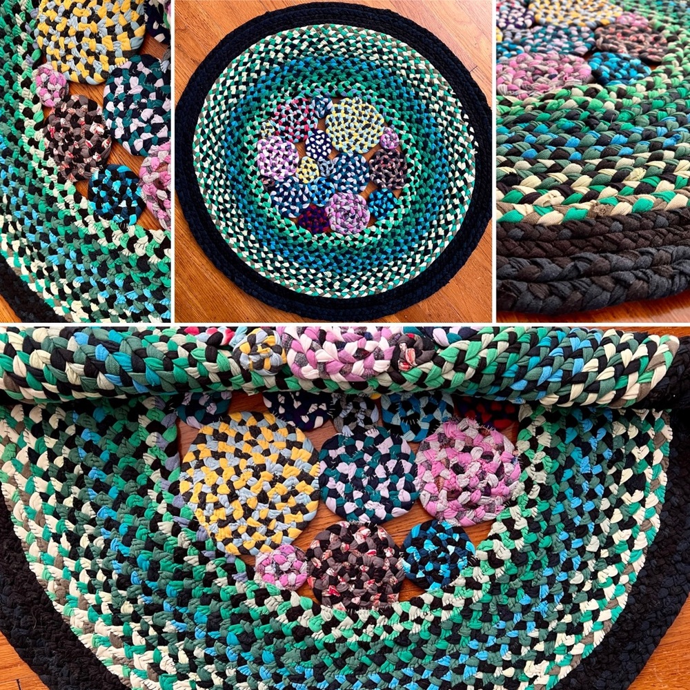 Handbraided Rug - Green Garden - Picture 2 of 12